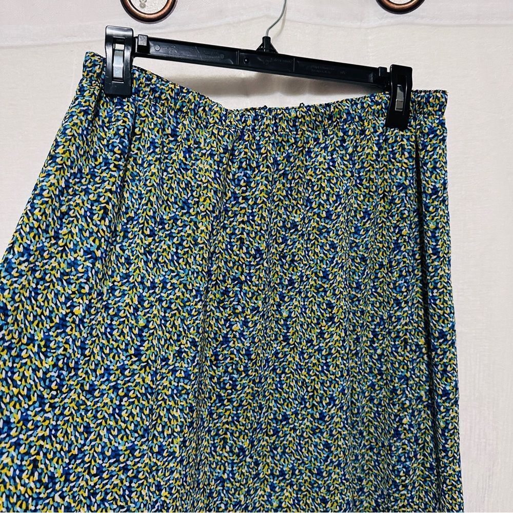 Reversible Semi Sheer Floral Skirt | 90s Vintage Long Flowy Maxi Skirt - Picture 6 of 10